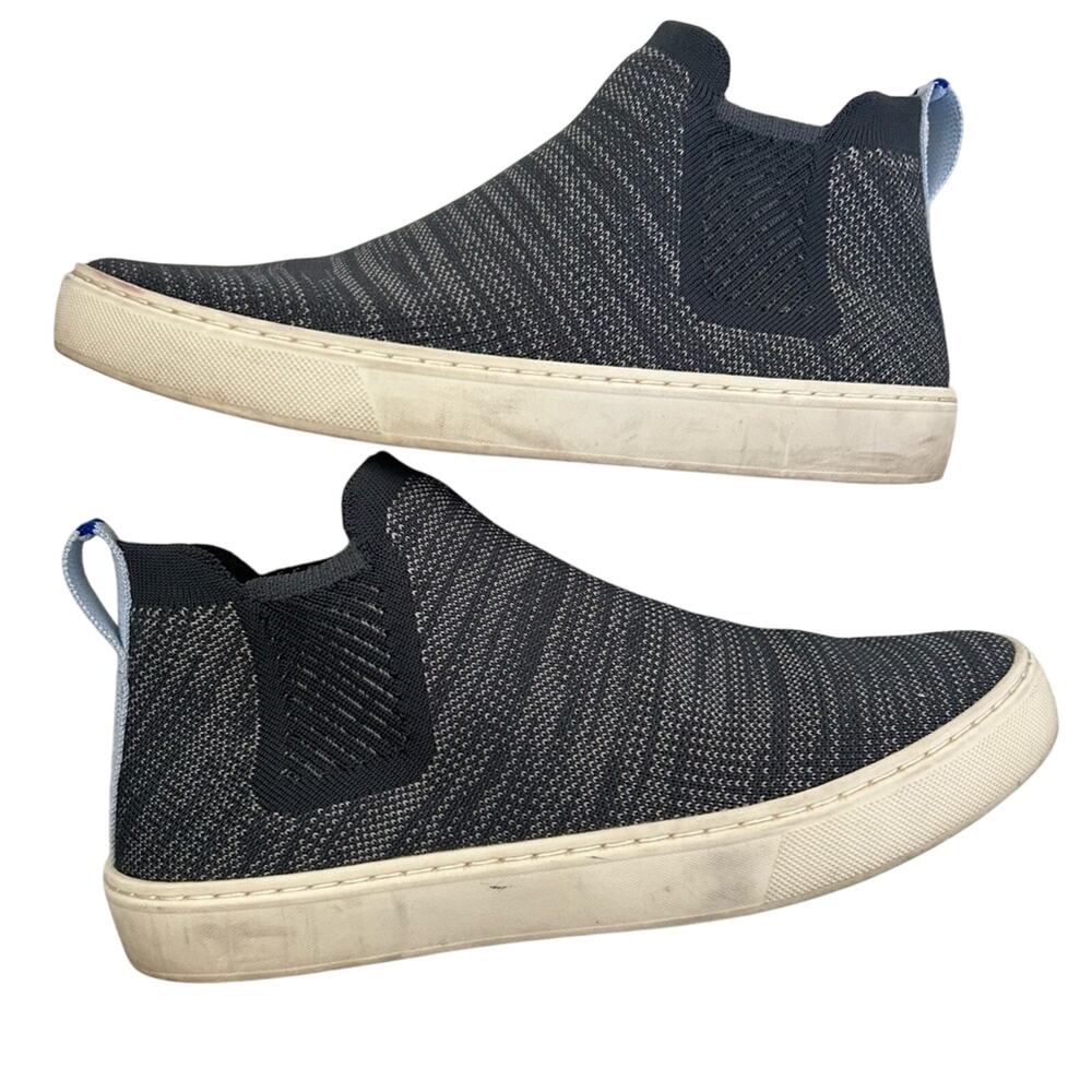 Rothy’s Women’s The Chelsea Knitted Ankle Sneaker Boot Graphite Melange